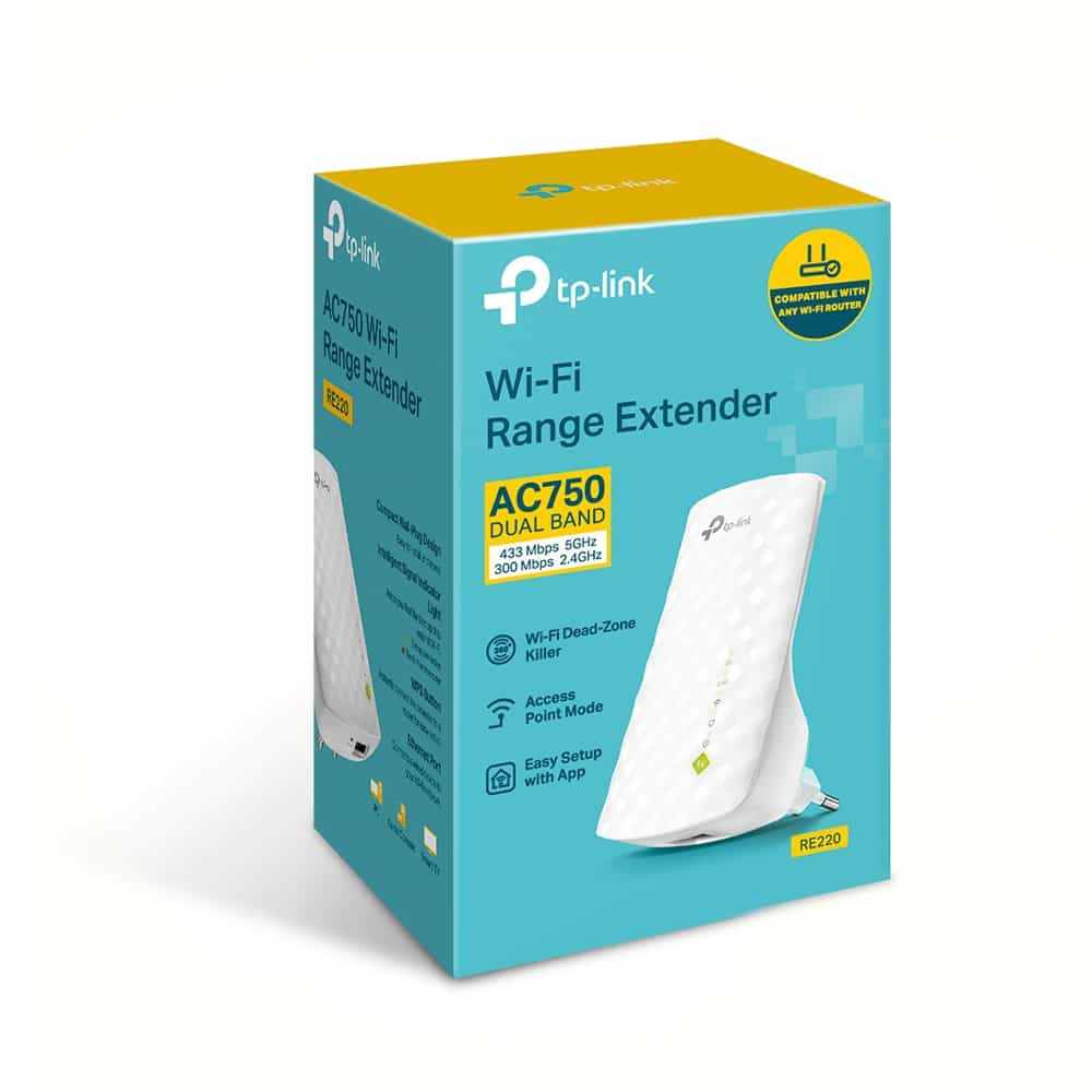 Wi-Fi Signal Booster TP-Link RE220/AC750-4