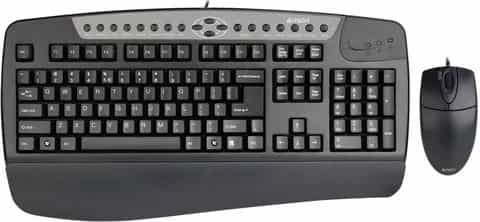 USB Проводной комплект клавиатуры и мыши A4-Tech KB-8620DB-1