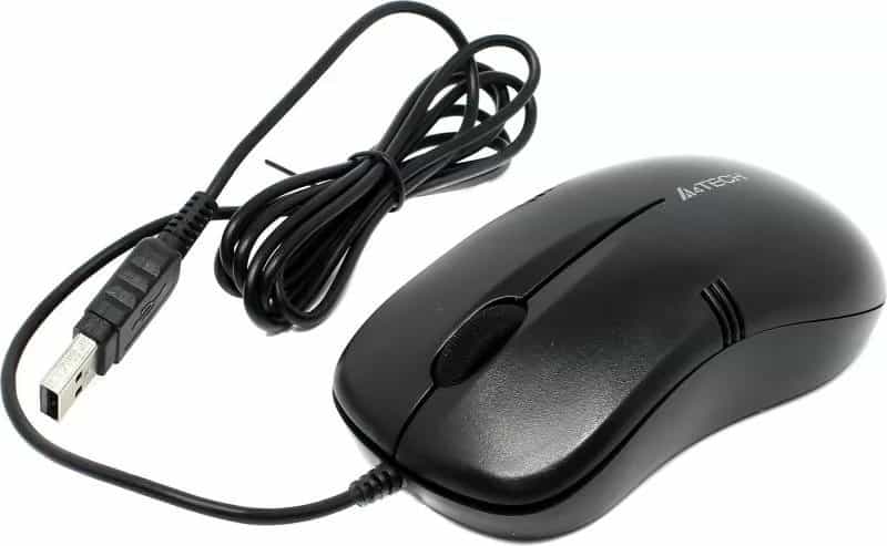A4-Tech OP-560NU - USB simli sichqoncha (Qora)-3