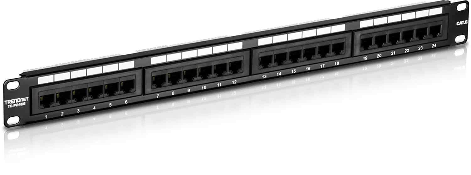 Патч-панель, Patch panel 24 port UTP Cat 5e-1