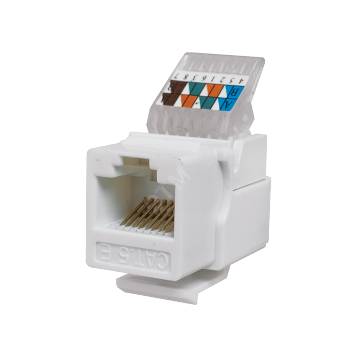 Модуль RJ45, Keystone jack RJ45 UTP cat 5e-1