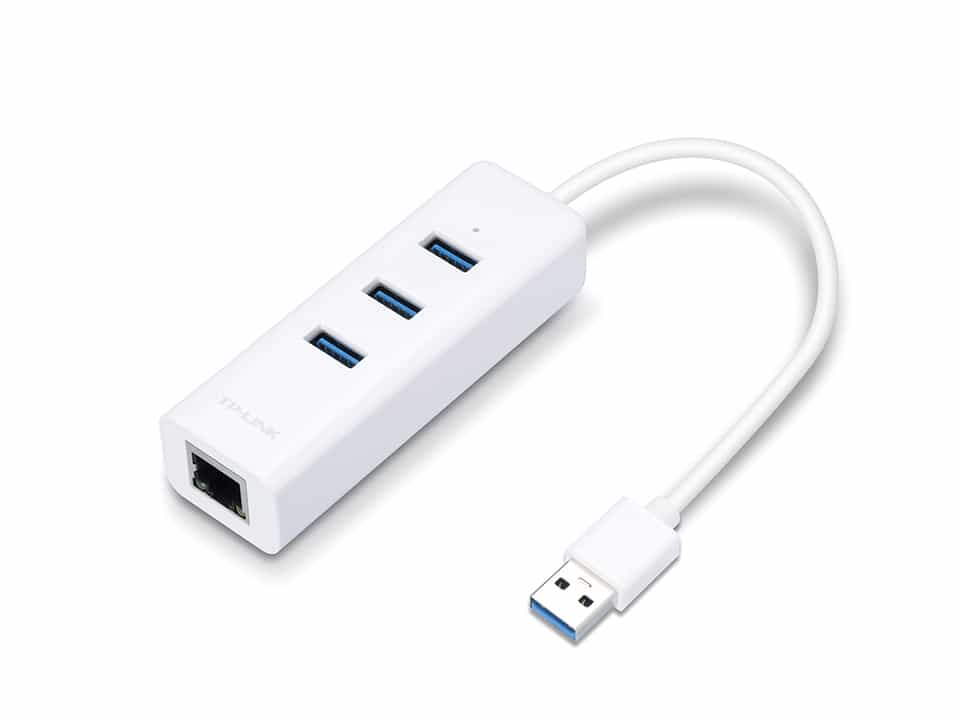 TP-Link UE330 Ethernet USB Гигабитный порт  + Хаб 3 порта USB 3.0-1