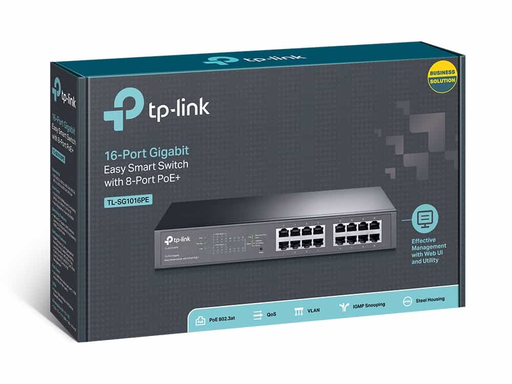 Коммутатор TP-Link TL-SG1016PE 16-портовый (Switch)-4