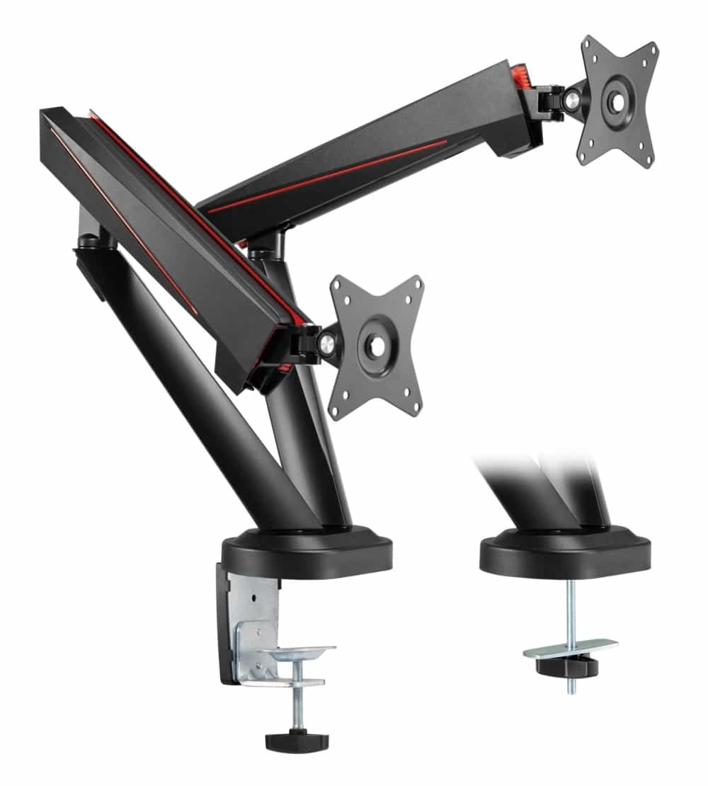 Кронштейн для двух мониторов с пружинным креплением Pro Gaming LDT39-C024-15
