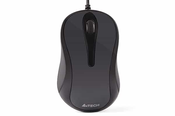 Проводная мышь A4Tech N-350 Glossy Grey – надежность и удобство для работы-1