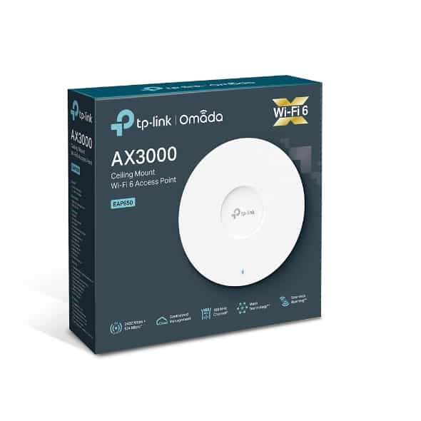 EAP650/AX3000 Гигабитная двухдиапазонная потолочная точка доступа Wi-Fi 6-5