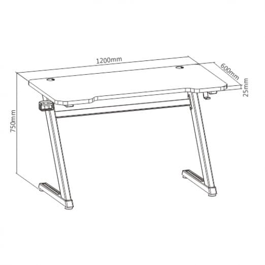 Компьютерный игровой стол, GAMING DESK  GMD02-2-2