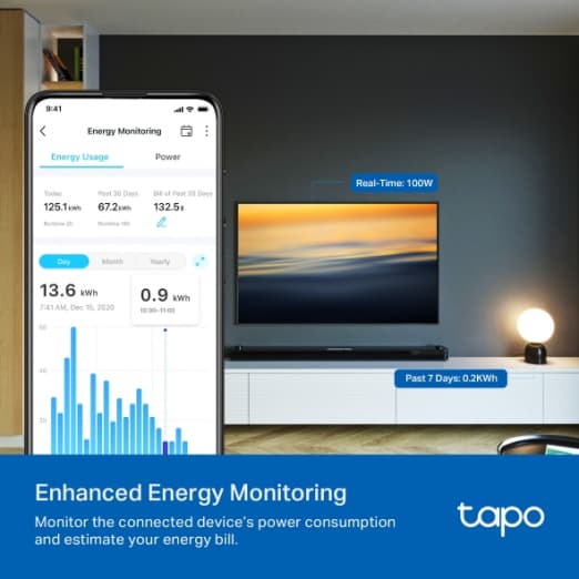Мини-умная Wi-Fi-розетка Tapo P115 (4-pack)-2