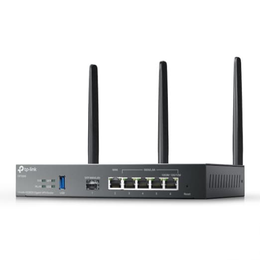 VPN‑маршрутизатор Omada с гигабитными портами и поддержкой Wi‑Fi AX3000-3