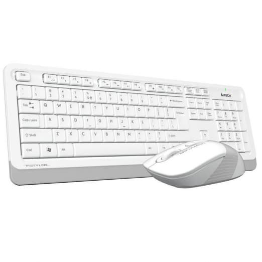 A4-Tech FG1010 (White+Grey) - USB Беспроводной комплект мышки и клавиатуры-1