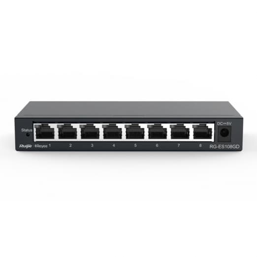 Ruijie-Reyee RG-ES108GD 8-portli gigabitli stol usti kommutatori-1