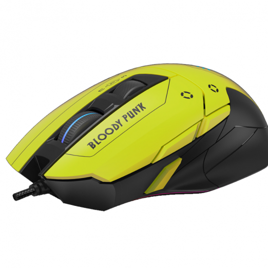 Bloody W70MAX PUNK YELLOW USB simli o‘yin sichqoncha-3
