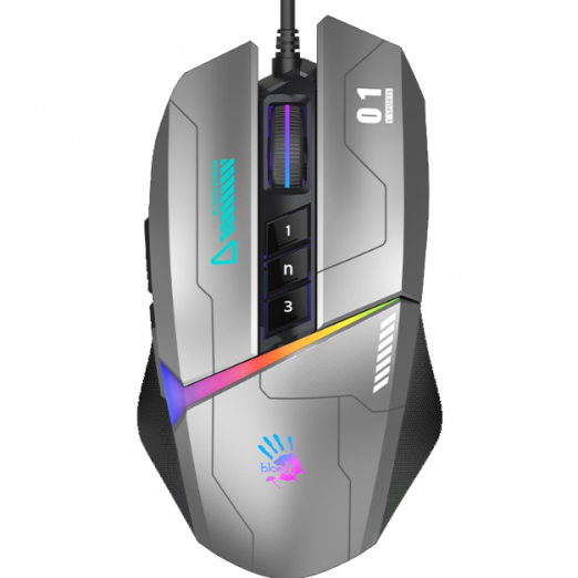  Bloody W60MAX Gun Grey USB simli o‘yin sichqoncha-2