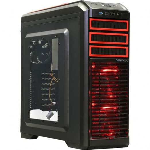 Кейс DeepCool KENDOMEN RD (Black-Red)-1