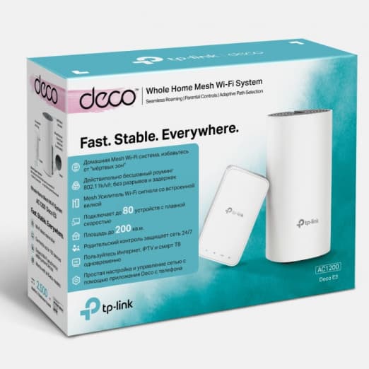 TP-Link Deco E3/AC1200 Усилитель Wi-Fi сигнала, Точка доступа-3