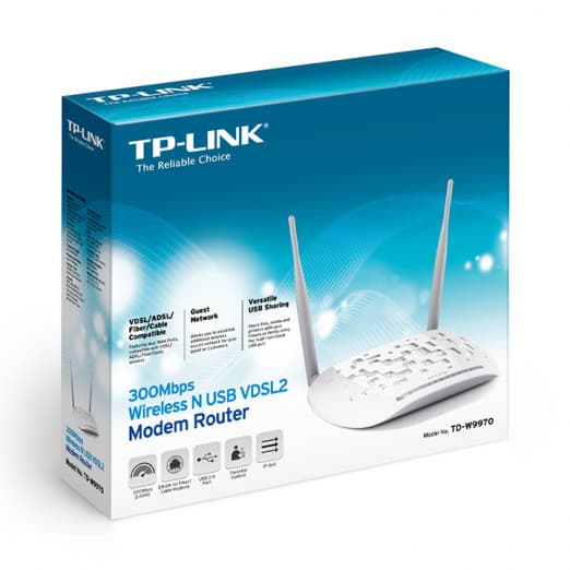 Модем Wi-Fi ADSL2 TP-Link TD-W9970-4