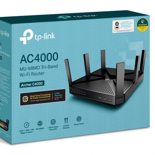 Wi-Fi роутер TP-Link Archer C4000 Трёхдиапазонный гигабитный-4