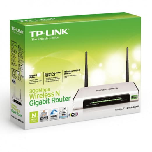  Router Wi-Fi USB Wan/Lan TP-Link TL-WR1042ND-3