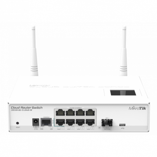 Коммутатор MikroTik CRS109-8G-1S-2HnD-IN-1
