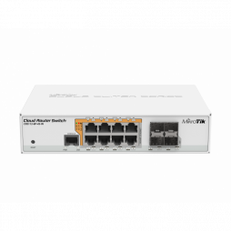 Коммутатор PoE MikroTik CRS112-8P-4S-IN