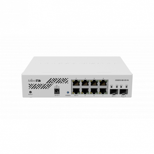 MikroTik CSS610-8G-2S+IN - 8-portli gigabitli switch va 2 SFP+ porti bilan-2