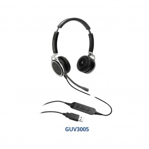 Grandstream GUV3005 USB-гарнитура, наушники для IP-телефона, ноутбука, компьютера-1