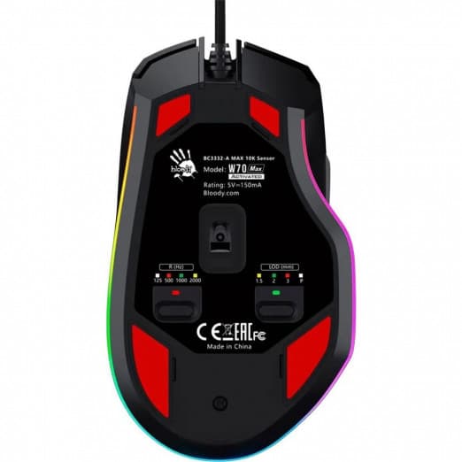  Bloody W70MAX USB simli o‘yin sichqonchasi ikki rangdagi variantda mavjud: RGB-Black va Stone Panda White-3