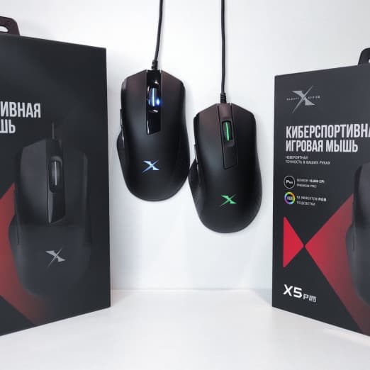 Bloody X5MAX RGB-Black USB Проводная игровая мышь-4