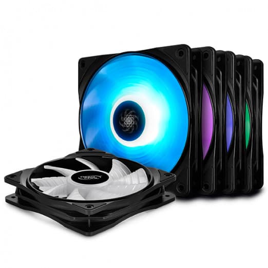 Deepcool RF 120M 5in1 Комплект RGB вентиляторов для корпуса-1