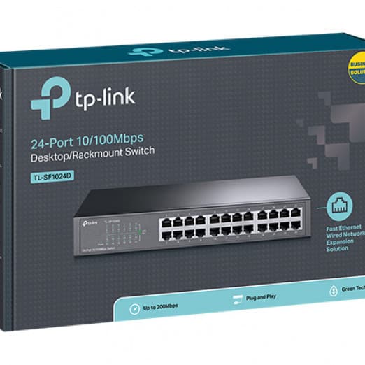 Коммутатор TP-Link TL-SF1024D 24-портовый (Switch)-3