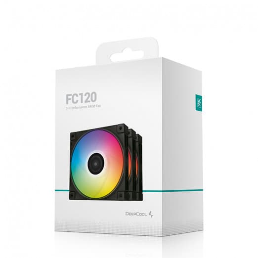 Корпусный вентилятор с RGB-освещением DeepCool FC 120 BLACK-4