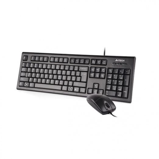 Проводной комплект клавиатуры и мыши A4-Tech KR-8520 DS Silent-4