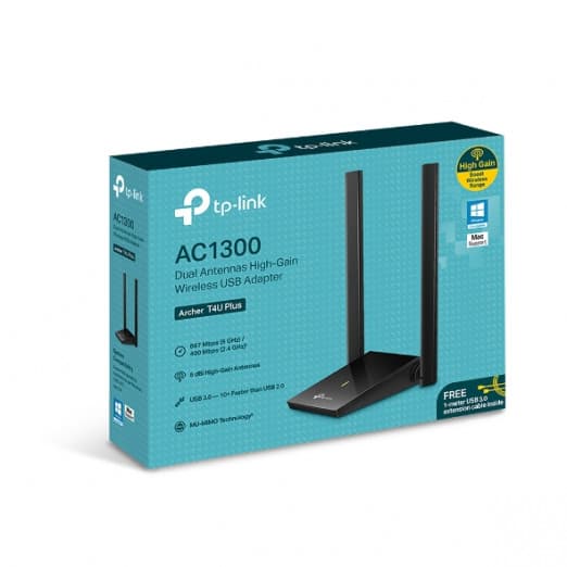 USB-адаптер высокого усиления Tp-Link Archer T4U PLUS-4