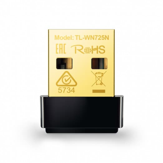 UltraCompact Wi-Fi USB Adapter TP-Link TL-WN725N-3