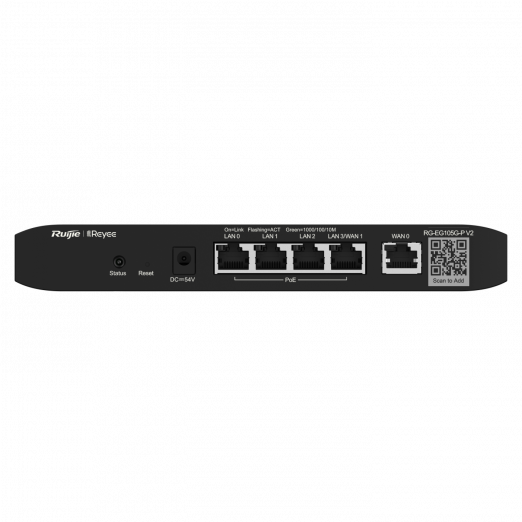  Ruijie RG-EG105G-P V2 PoE cloud router-1
