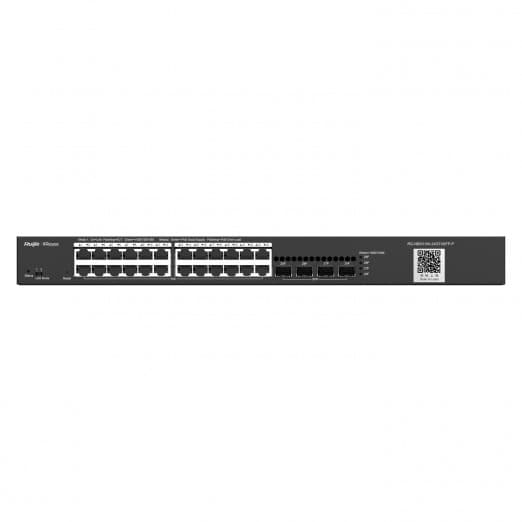  Ruijie RG-NBS3100-24GT4SFP 28-portli gigabitli kommutator, PoE funksiyasiz, boshqariladigan bulut orqali-1