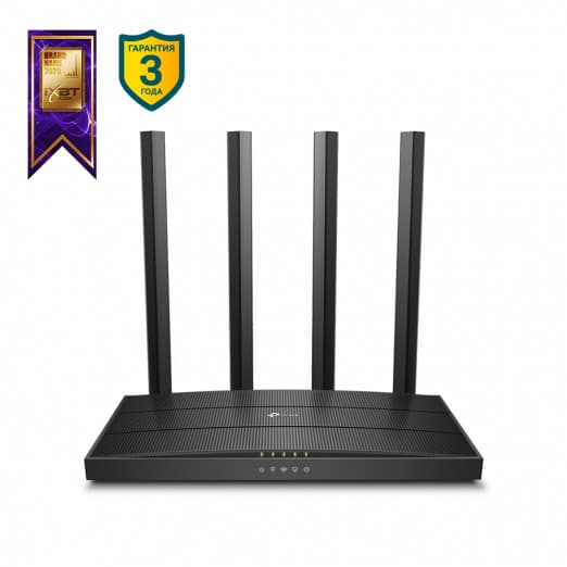 Simsiz ikki diapazonli gigabit MU-MIMO marshrutizatori TP-Link A6/AC1200-1
