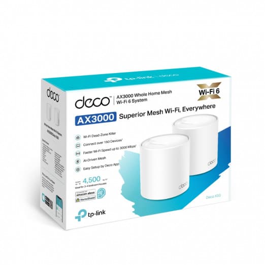 Deco X50 (3-pack)/AX3000 Gigabit Wi-Fi 6 Mesh tizimi-2