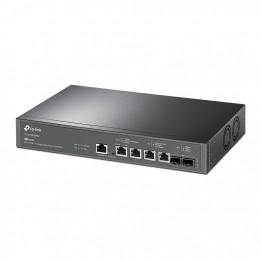  JetStream Boshqariladigan 10 Gbit/s 2+ daraja Kommutator, 4 ta PoE portli TP-Link TL-SX3206HPP-3