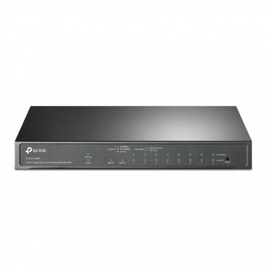 Easy Smart 10-portli gigabitli kommutator 8 PoE port bilan TP-Link TL-SG1210MPE-2