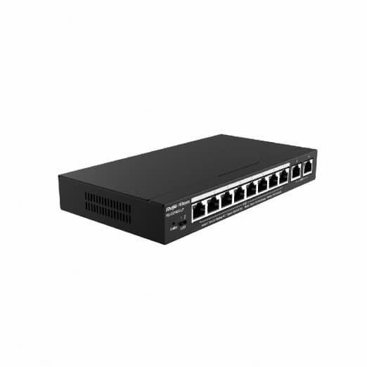  Ruijie-Reyee RG-ES210GC-LP 10-portli POE gigabitli boshqariladigan kommutator-3