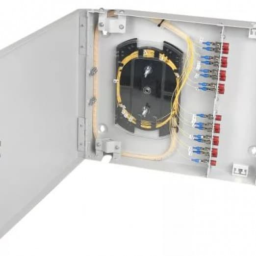 Металлический настенный бокс (патч панель) 8-16 портов-2