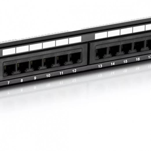 Патч-панель, Patch panel 24 port UTP Cat 5e-1