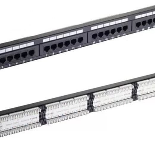 Патч-панель, Patch panel 24 port UTP Cat 5e-2