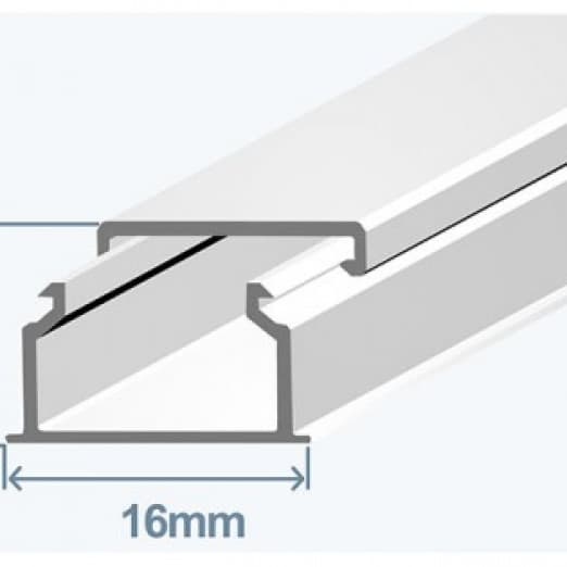 Короб пластмассовый, Mini-Trunking 16х10мм MMT0-1