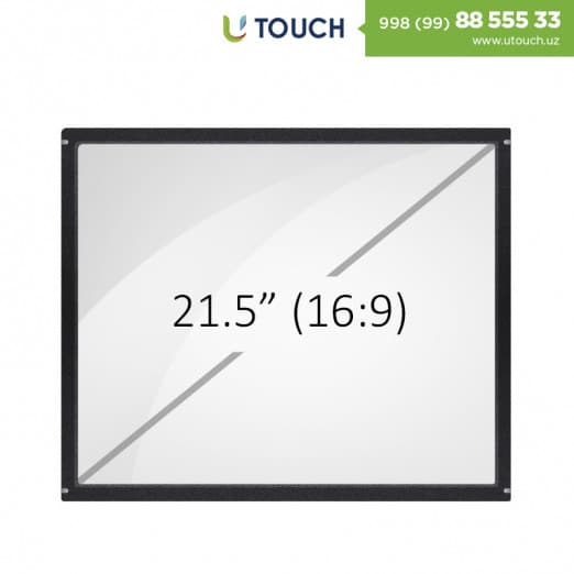 Инфракрасная сенсорная рамка со стеклом, 21.5-дюймов (6 касанй) (16-9)-1