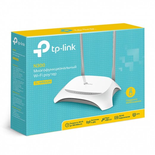 Wi-Fi router TP-Link TL-WR842N (3G Wan/Lan)-3