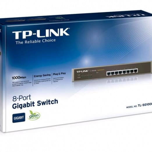 Коммутатор TP-Link TL-SG1008 8-портовый (Switch)-2