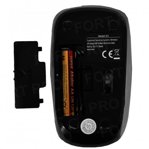 A-Tech G5 - USB simsiz sichqoncha (Qora)-4