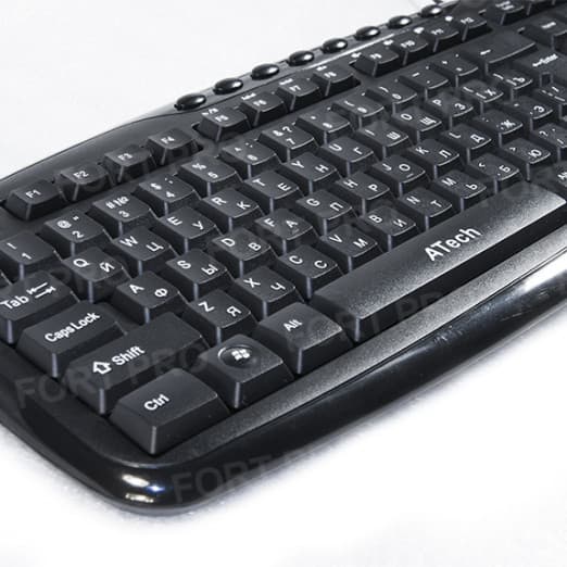 USB Проводная клавиатура A-Tech K232 Black-2